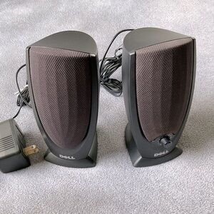 Duo DELL Plug In Speakers- Model A215 - With All Cords And Power Cord